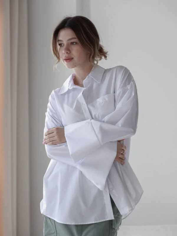 Сорочка жіноча з накладною кишенею